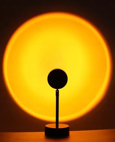 Nástenná lampa s LED projekčnou lampou imitujúcou západ slnka s káblom 120 cm