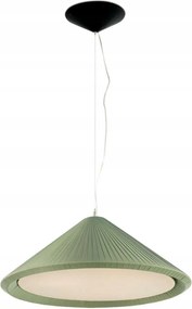 Dizajnové závesné svietidlo Faro Saigon In 700, olivovo zelené, priemer. 70 cm