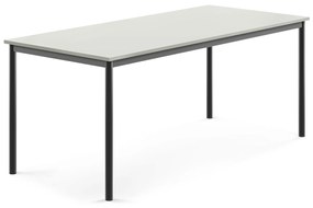 Stôl SONITUS, 1800x800x720 mm, HPL - šedá, antracit