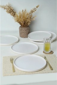 Biele keramické taniere v súprave 6 ks ø 27 cm – Hermia