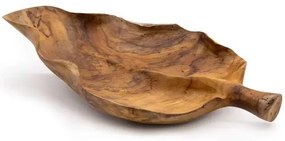 Drevená misa List 40x24x5cm teakové drevo