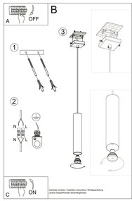 Sollux SL.1200 - Luster na lanku LAGOS 1xGU10/10W/230V zlatá