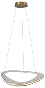 Dizajnové závesné svietidlo zlaté s 3-stupňovým stmievaním - Organico