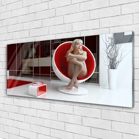 Obraz na akrylátovom skle Izba nahá žena 125x50 cm