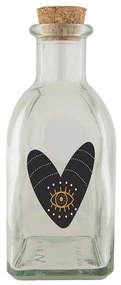 Bohemia Gifts Sklenená fľaštička Srdce, 250 ml