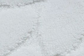 Kúpeľňový koberček SUPREME STONES kamienky, biely