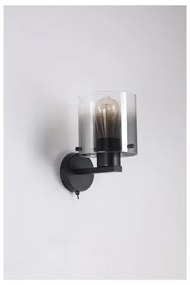 Searchlight 88912-1BK - Nástenné svietidlo SWEDEN 1xE27/60W/230V čierna/dymová