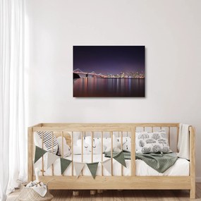 Sklenený obraz pohľadu na San Francisco, California (70x50 cm)