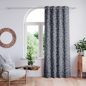 Záves AmeliaHome Calm s priechodkami 140x250 sivý