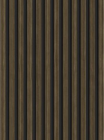 Mexen Lam-B, akustické stenové lamely 275 × 30 cm, HDF doska 4 mm, technická dyha, eben kráľovský, S100-275307-3015-020