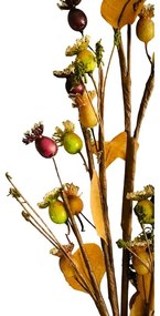 Súprava jesenných vetvičiek Zasnežený šípok 89 cm, 6 ks