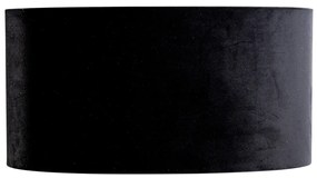 Zamatový tienidlo čierny oválny 50/33/25