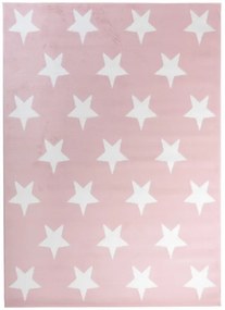 Detský koberec PINKY L896A Stars ružový