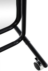 Stojace zrkadlo Medusa 317222 - 166x48x45 cm - Čierna