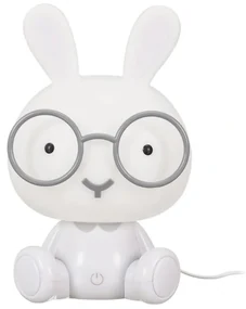 LED detské nočné svetlo HOPPY 23,5 cm, biela