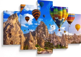 Obraz - Teplovzdušné balóny, Cappadocia, Turkey. (150x105 cm)