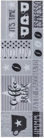 Hanse Home, Behúň Cook & Clean 105723 Grey Black White, 50x150, šedá, kuchyňa