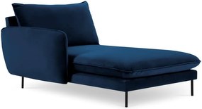 Modrá zamatová leňoška Cosmopolitan Design Vienna, ľavý roh