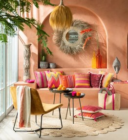 Okrové zamatové kreslo Lounge Isabel Ochre - 71*68*78cm