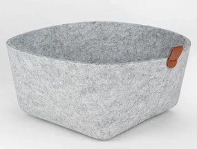 Úložný košík LifeStyle 22x22 cm, svetlošedá farba%