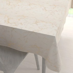 Biante Dekoračný obdĺžnikový obrus Parma PM-115 Zlatý mramor na béžovom 100x160 cm