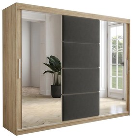 Skriňa Tapi 250 Dub Sonoma/Šedá