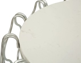 Odkladací stolík Hook 47 cm strieborný
