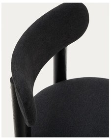 Čierne jedálenské stoličky z dubového dreva v súprave 2 ks Nebai – Kave Home