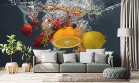 Samolepiaca tapeta ovocie vo vode - 150x100