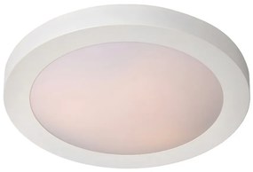 Lucide 79158/01/31 FRESH - Prisadené stropné osvetlenie do kúpeľne - priemer 27 cm - 1xE27 - IP44 - biela