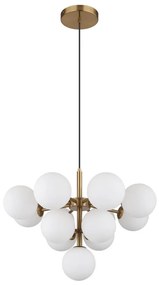 Globo 56143-13G - Luster na lanku GRAPPY 13xG9/5W/230V pr. 56 cm zlatá