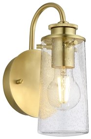 Kichler -  Kúpeľňové nástenné svietidlo BRAELYN 1xE27/40W/230V IP44 zlatá