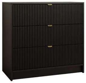 Komoda TIRENO 75x80 cm čierna