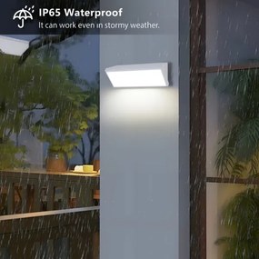 Brilagi - LED vonkajšie nástenné svietidlo TRIANGLE LED/42W/230V 3000/4000/6500K biela IP65