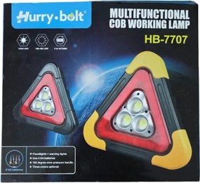Výstražný LED trojuholník Hurry bolt HB-7707 na 4× AA batérie