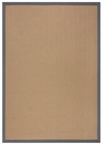 Flair Rugs, Kusový koberec Herringbone Border Kira Grey, 120x170, béžová, chodba / predsieň