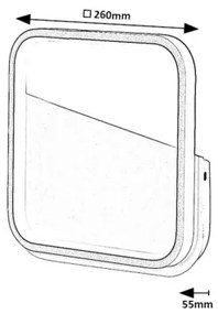 Rabalux 71086 - LED Nástenné svietidlo RAZZI LED/13W/230V 4000K čierna