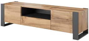 TV STOLÍK MADEIRA DUB WOTAN + ANTRACIT 180 cm