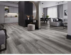 Mexen El Monte, vinylová podlaha 1240x182 mm SPC 6,5 mm, IXPE 1,5 mm, 4-stranná V-drážka, dub, F1011-1240-182-505-4V1-01