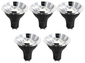 Sada 5 stmievateľných LED žiaroviek GU10 70 mm 6,5 W 600 lm 3000 K
