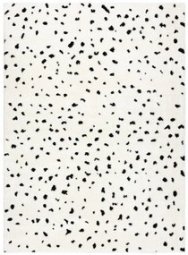 Dywany Łuszczów, Kusový koberec Mode 8508 cream/black, 120x170, biela, chodba / predsieň