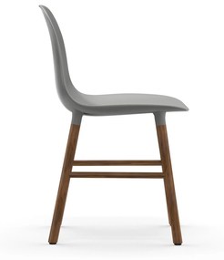 Stolička Form Chair – sivá/orech