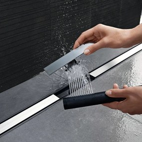 GEBERIT CleanLine80 sprchový žľab, kompletážna súprava, dĺžka 30 - 90 cm, čierny chróm brúsený/leštený, 154.440.QC.1