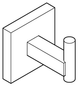 GROHE 40961DC0 - Háčik na župan START CUBE nerezová oceľ