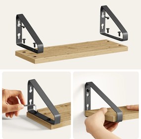 Nástenné police TAYLOR ARTISAN sada 3ks