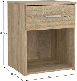 Nočný stolík GARBO, dub sonoma