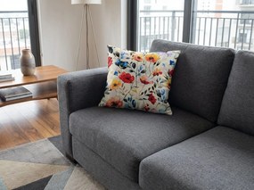 Dekoračná obliečka na vankúš FLOREEN 45x45 cm, krémová