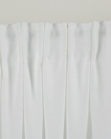 Záves na riasiacej páske štruktúrovaný biely 140 x 280 cm 1 ks.