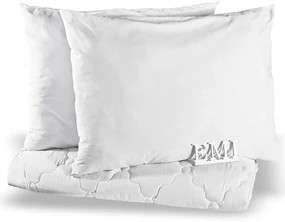 Set manželskej prikrývky a vankúšov Ekonomic 200x200 + 90x70 (2x) EMI