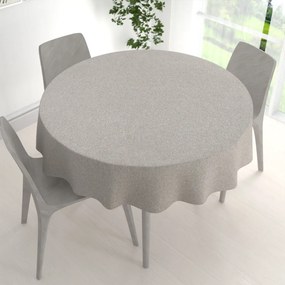 Biante Veľký dekoračný okrúhly obrus BKT-552 Prírodná režná Ø 150 cm